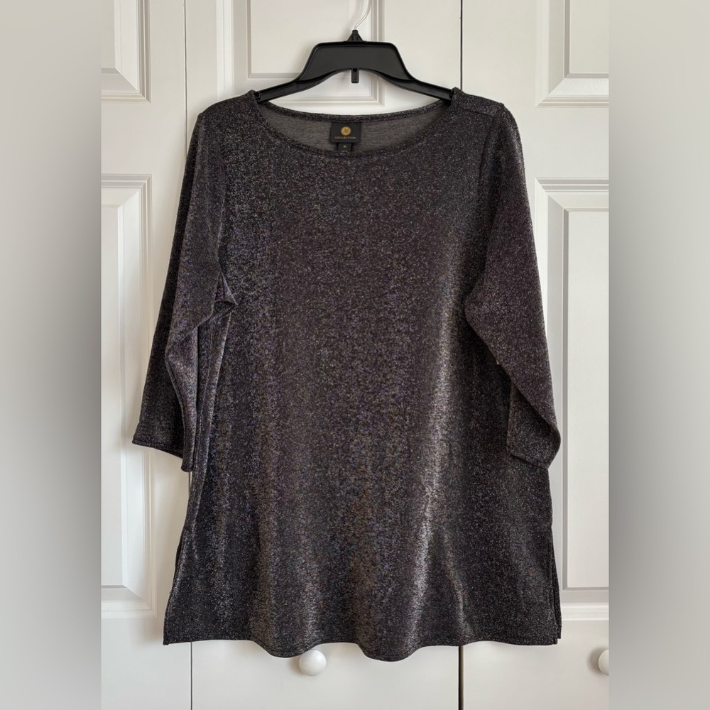 Elegant Black Shimmer Top